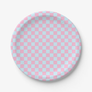 Cotton Candy Checkerboard Pappteller