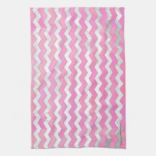 Cotton Candy Chevon Pattern Handtuch