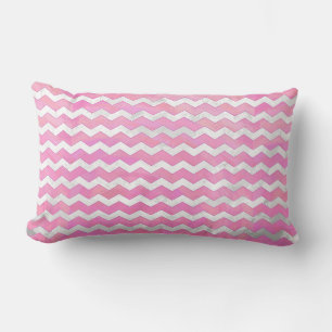 Cotton Candy Chevon Pattern Lendenkissen