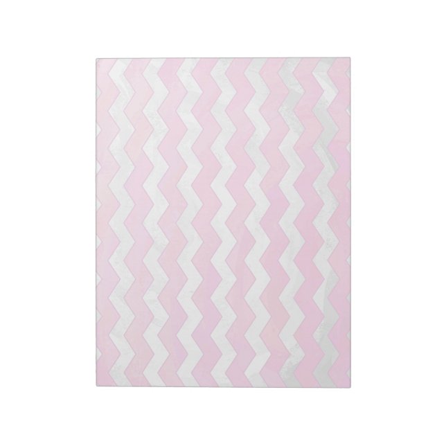 Cotton Candy Chevon Pattern Notizblock (Rotiert)