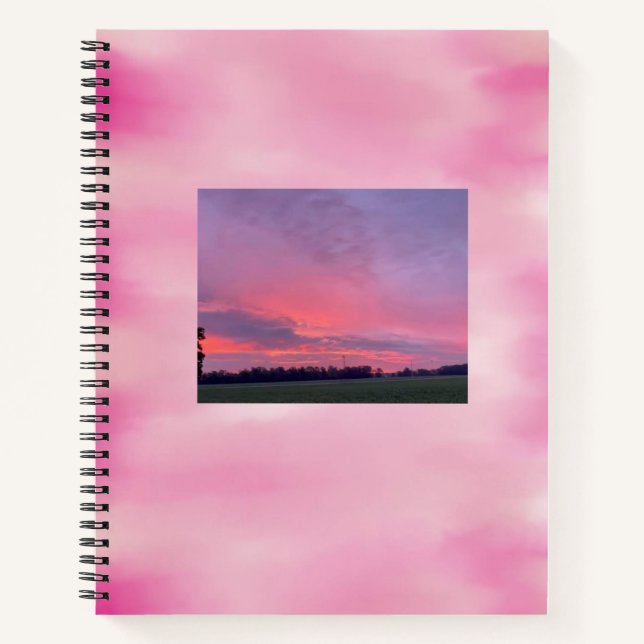 Cotton Candy Clouds Notebook Notizbuch (Vorderseite)
