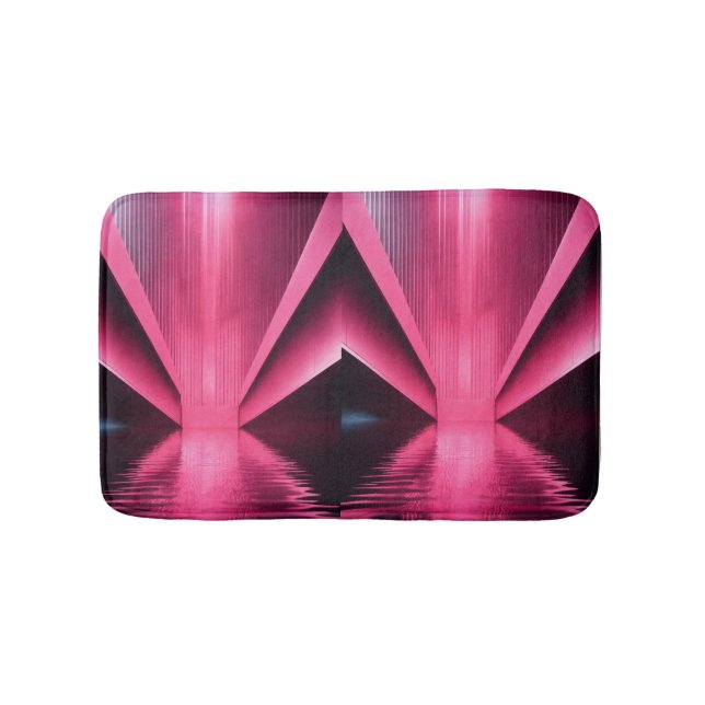 Cotton Candy Clouds: Pink Bath Mat" "Blush Blüte: Badematte (Vorderseite)