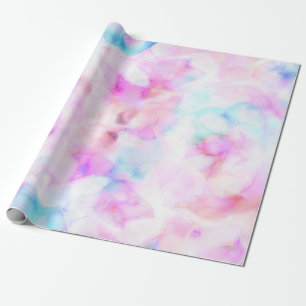 Cotton Candy Colors Watercolor Glam Geburtstagspar Geschenkpapier