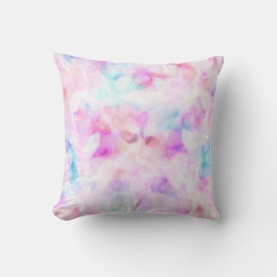 Cotton Candy Colors Watercolor Glam Kissen