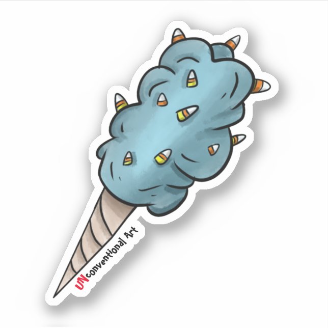 Cotton Candy Corn Sticker (Vorderseite)