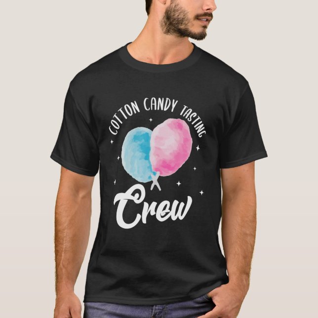 Cotton Candy Degustation Crew Candy Stick Cones Fl T-Shirt (Vorderseite)