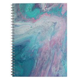 Cotton Candy Dreams Fluid Art Notizblock