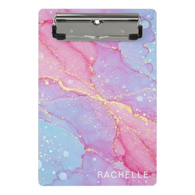 Cotton Candy Dreams Mini Klemmbrett (Vorderseite)