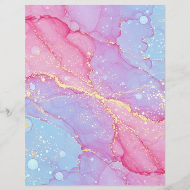 Cotton Candy Dreams Scrapbook Paper (Vorderseite)