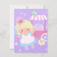 Cotton Candy Girl mit Sweet Fluffy Monsters