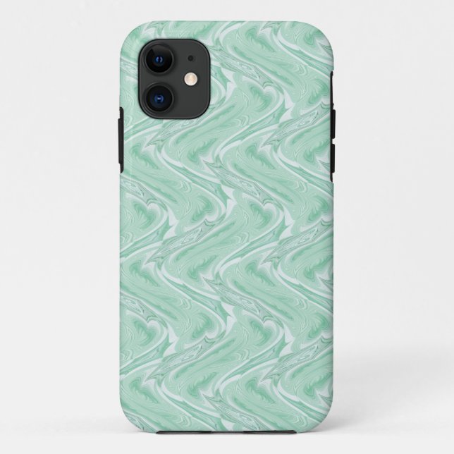 Cotton Candy Green Abstrakt Case-Mate iPhone Hülle (Rückseite)