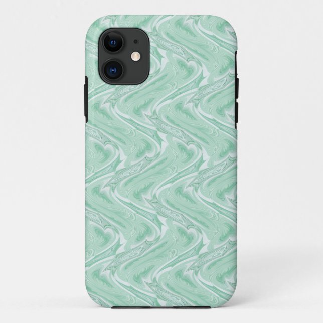 Cotton Candy Green Abstrakt Case-Mate iPhone Hülle (Rückseite)