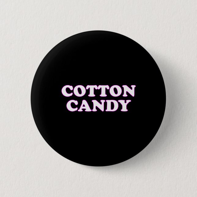 Cotton Candy Halloween Kostüm, so tun, als wäre ic Button (Vorderseite)