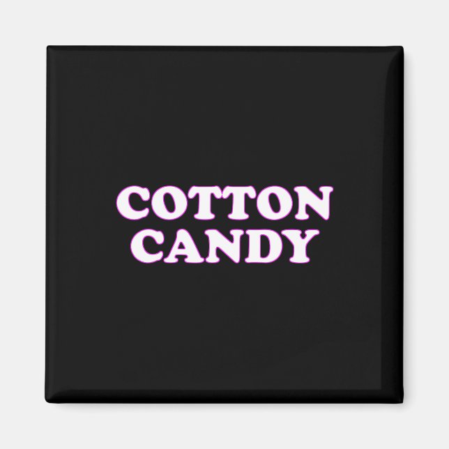 Cotton Candy Halloween Kostüm, so tun, als wäre ic Magnet (Vorne)