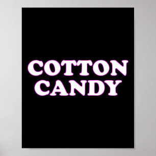 Cotton Candy Halloween Kostüm, so tun, als wäre ic Poster