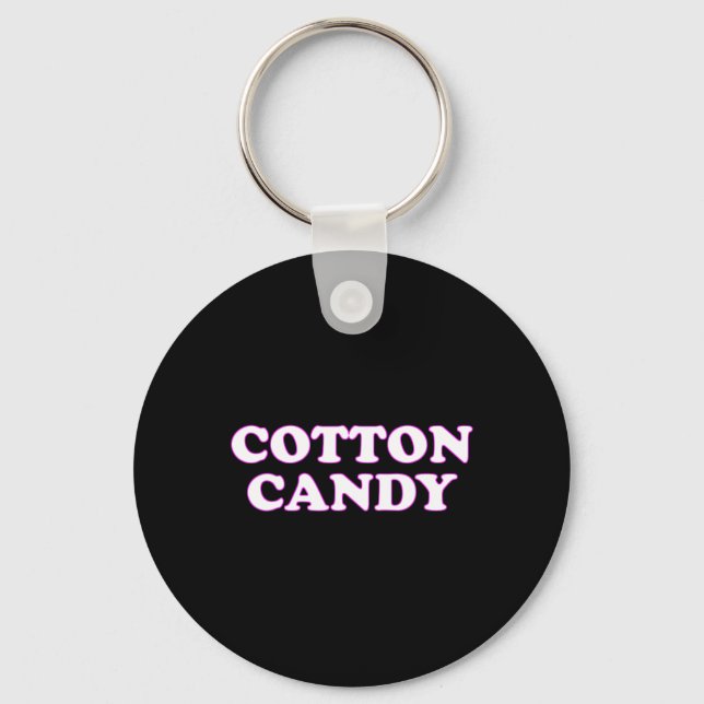 Cotton Candy Halloween Kostüm, so tun, als wäre ic Schlüsselanhänger (Vorderseite)
