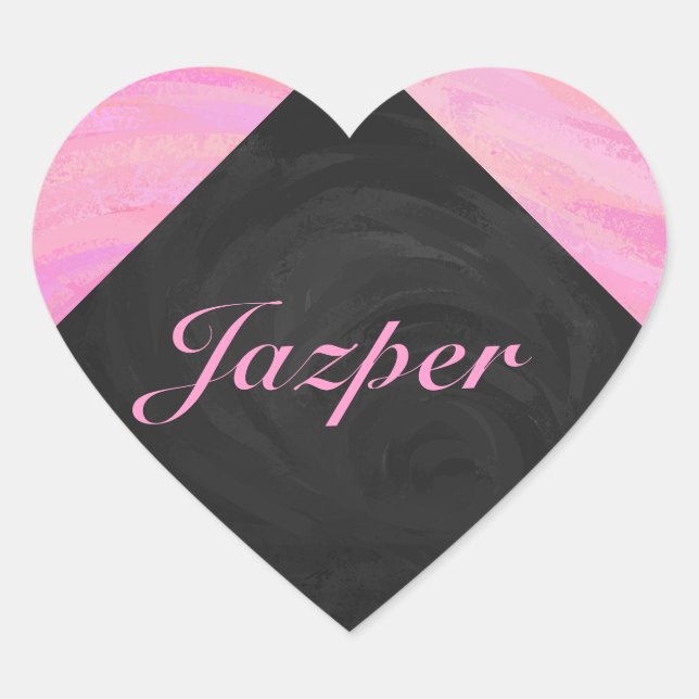 Cotton Candy Herz-Aufkleber (Vorderseite)