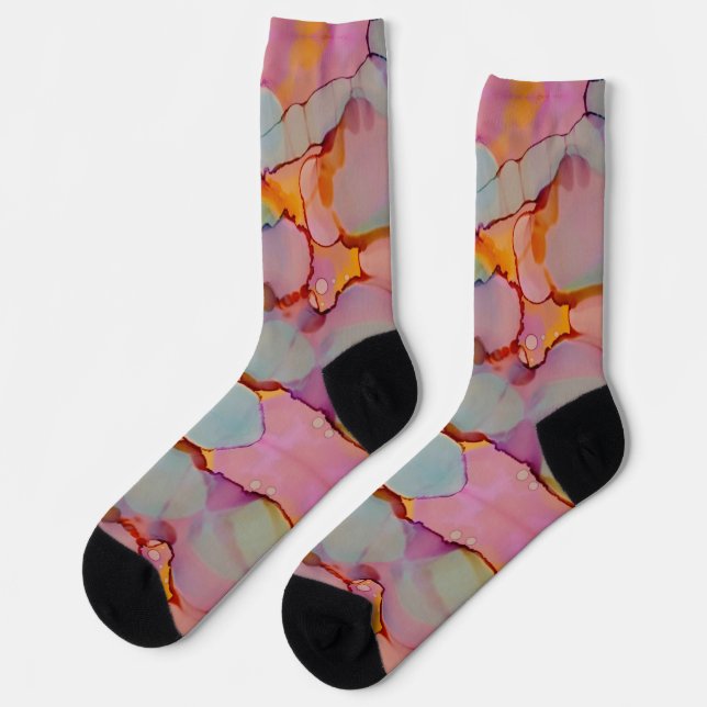 Cotton Candy Mirage Socken (Linkes Detail)