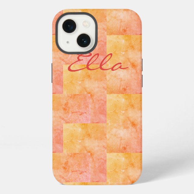 Cotton Candy Patchwork iPhone Hülle (Rückseite)