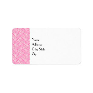 Cotton Candy Pink Abstrakt Adressaufkleber