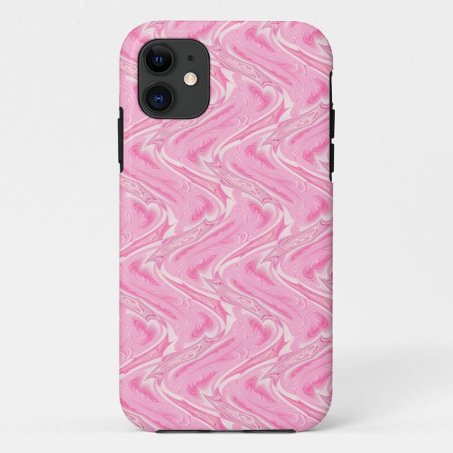 Cotton Candy Pink Abstrakt Case-Mate iPhone Hülle (Rückseite)