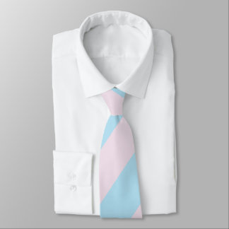 Cotton Candy Pink and Blue Striped Men's Tie Krawatte