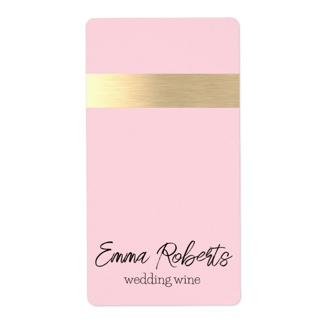Cotton Candy Pink Gold Foil Rustikale Imitate (Vorne)