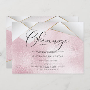 Cotton Candy Pink Pearl Facets Zurückgestellt Dusc Einladung