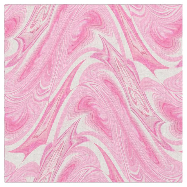 Cotton Candy Pink Swirl Stoff (Nahaufnahme)