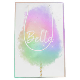 Cotton candy Regenbogen Glitzer niedlich Mittlere Geschenktüte