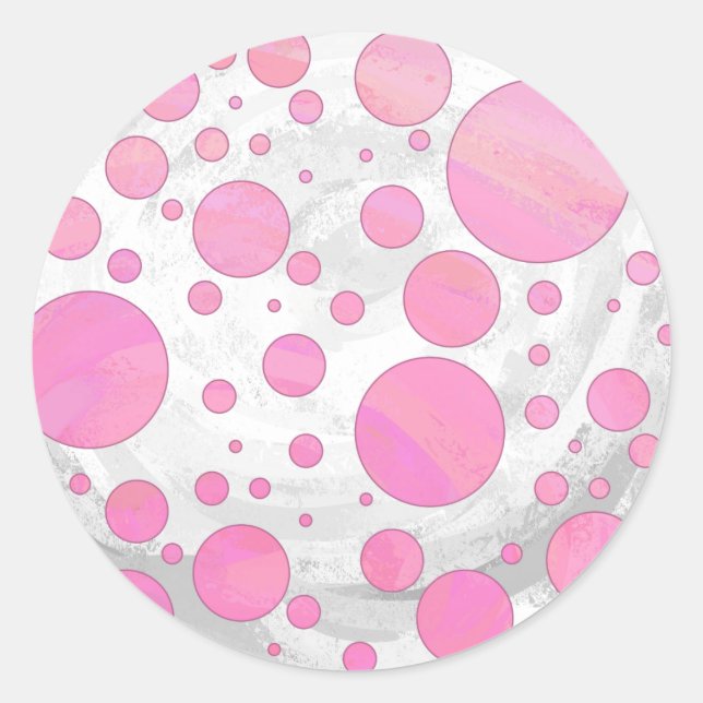 Cotton Candy Runder Aufkleber (Vorderseite)