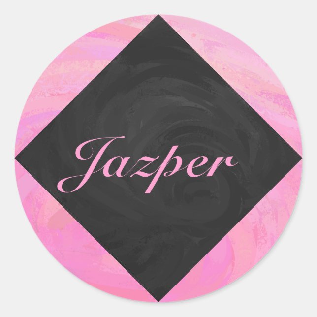 Cotton Candy Runder Aufkleber (Vorderseite)