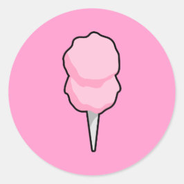 Cotton Candy Runder Aufkleber