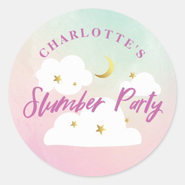 Cotton Candy Sky Sticker (Vorderseite)