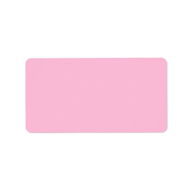 Cotton Candy Solid Color Adressaufkleber (Vorne)