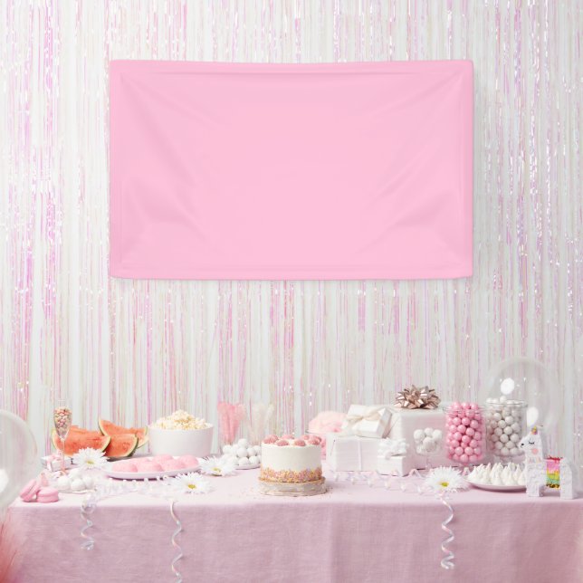 Cotton Candy Solid Color Banner (Party)