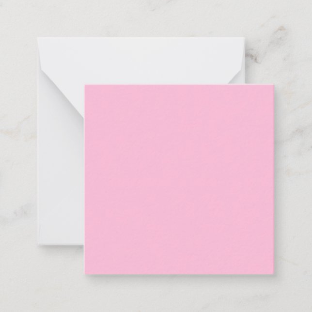 Cotton Candy Solid Color Mitteilungskarte (Vorderseite)