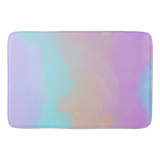 Cotton Candy Swirl Digital Print Badematte (Vorderseite)