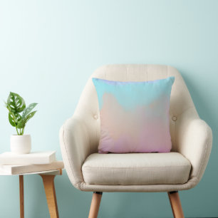 Cotton Candy Swirl Digital Print Kissen