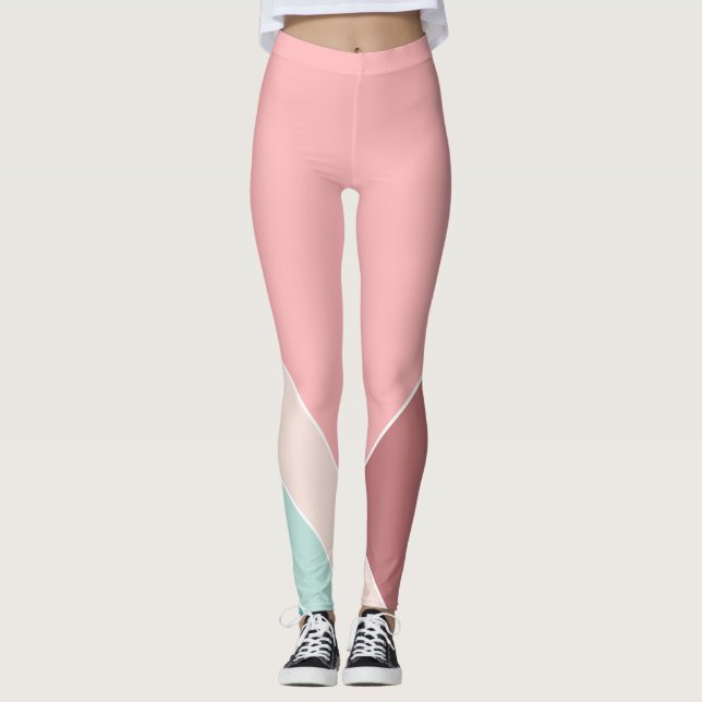 Cotton Candy Trendy Summer Zuhause Leggings (Vorderseite)