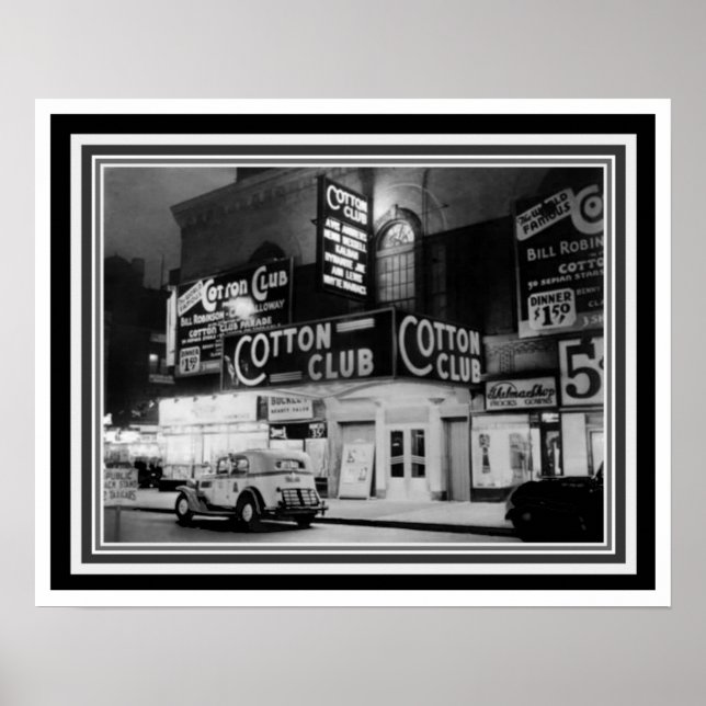Cotton Club Black and White Poster 16 x 20 (Vorne)