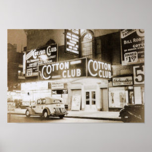 Cotton Club, New York City Vintag Poster