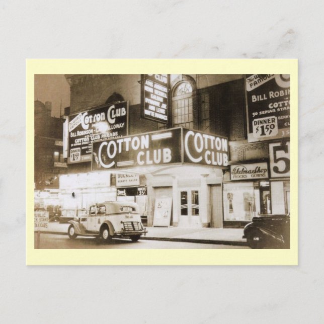 Cotton Club, New York City Vintag Postkarte (Vorderseite)