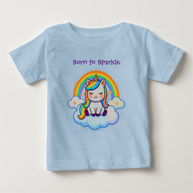 Cotton Comfort Unicorn  Baby T-shirt (Vorderseite)