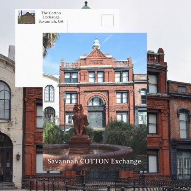 Cotton Exchange Savannah Georgia Fotografie Postkarte (Von Creator hochgeladen)
