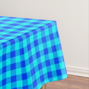 Cotton Gingham Kariert Textur blau kariert Tischdecke