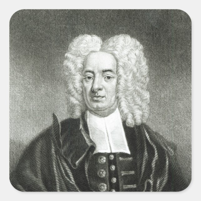 Cotton Mather Quadratischer Aufkleber (Vorderseite)