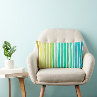 Cotton Pillow Case für Watercolor Blue Green Desig Lendenkissen