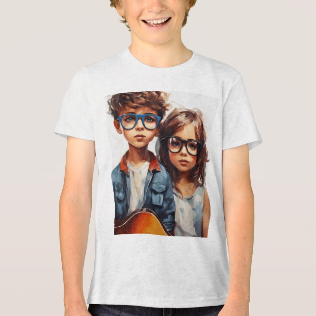 Cotton Short Sleeve Crew Neck T - Shirt (Vorderseite)