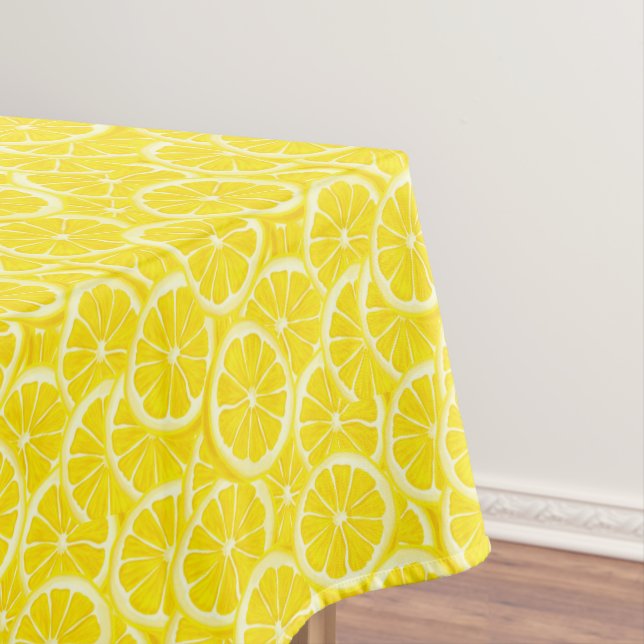 Cotton Tablecloth Lemons Tischdecke (Beispiel)